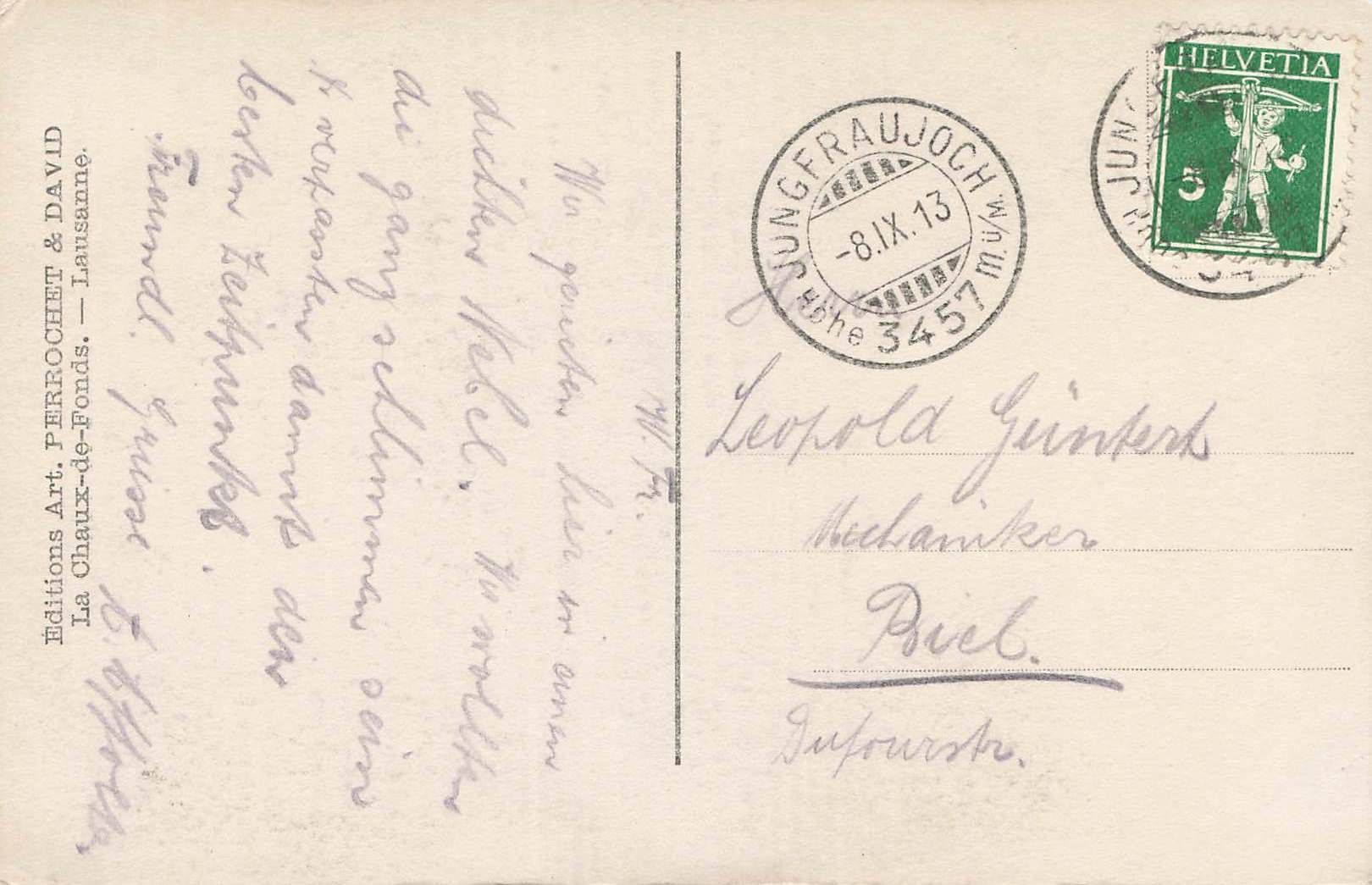 Cartoline postali: Jungfrau Silberhorn – Usato da Biasca venduto da Blenio71 1