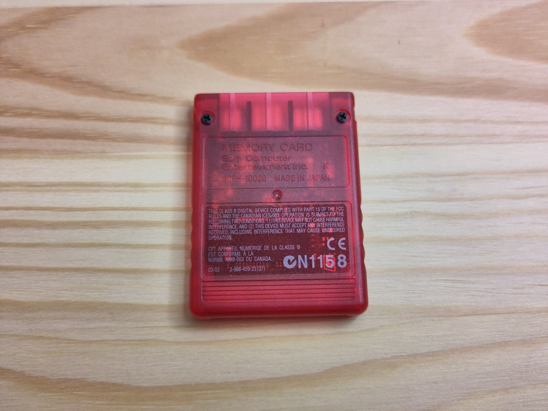 Sony Memory unit & Memory card: Memory Card Rot Crimson Red Playstation 2 PS2 8 MB – Usato da Zug venduto da RepTCG 1