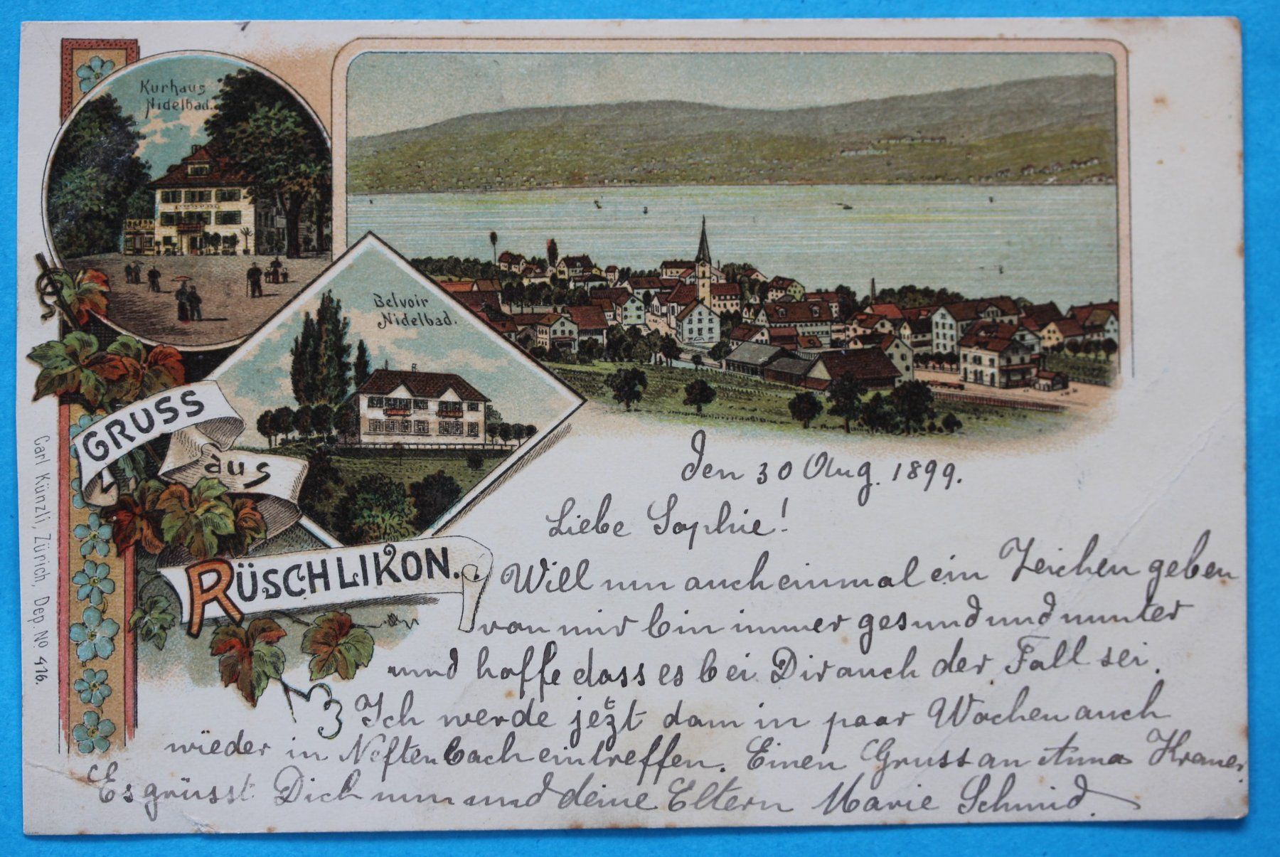 Cartoline postali: RüSCHLIKON LITHO AK – Usato da Lotzwil venduto da pirolh