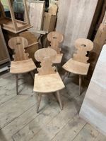 ART 1012-H Lot de 4 chaises cerisier sablé