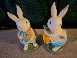 Zwei süsse Hasenfiguren für Ostern, Neu