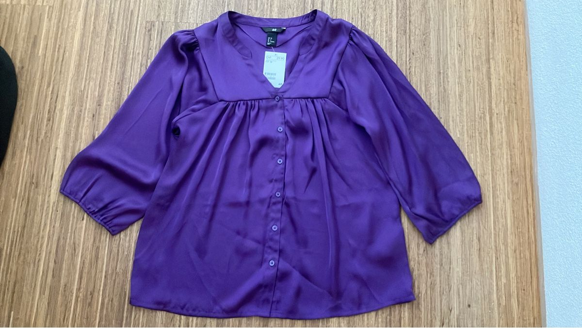 Camicette: Damen Bluse lila Grösse 38 mit Etikett – Nuovo e nell'imballaggio originale da Ruggell venduto da VegasGirl