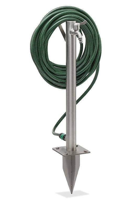 Stagni & Fontane ornamentali: Wasserzapfstelle Edelstahl mit Erdspiess – Nuovo e nell'imballaggio originale da Gerlafingen venduto da Tsuru