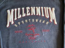 Sweat-shirt vintage bleu marine Millennium Sydney 2000 XL