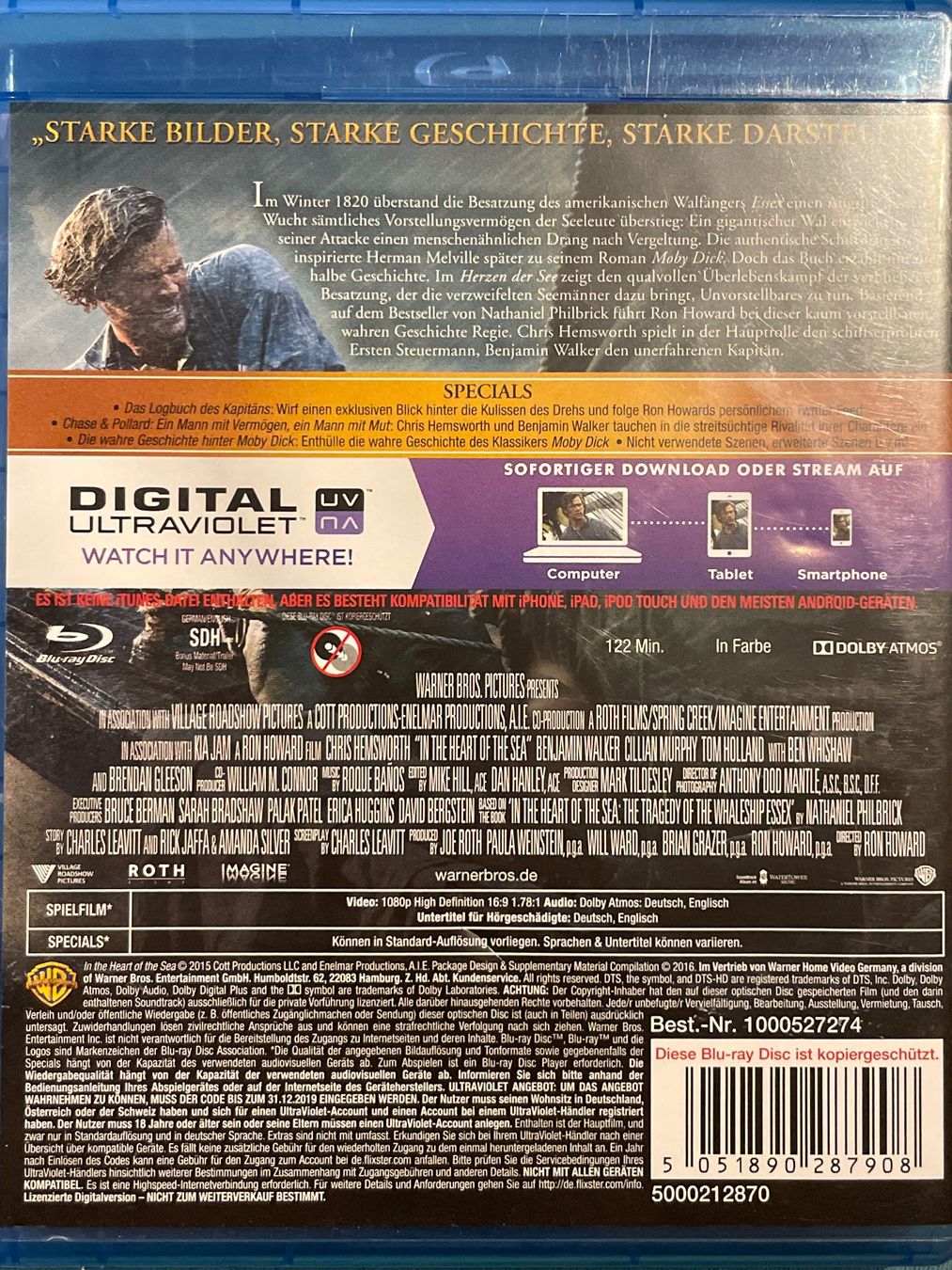Tutti i DVDs: Im Herzen der See  (2015) – Nuovo (secondo la descrizione) da Waldenburg venduto da Gonzo8 1