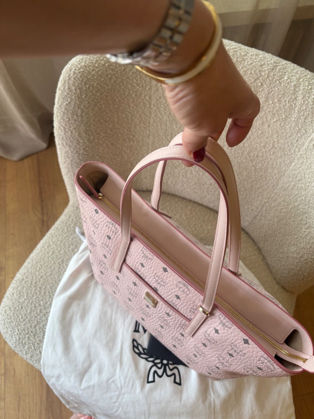 Mcm Borse da donna: MCM Shopper Soft Pink Medium – Usato da St. Margrethen SG venduto da dijanaO 3