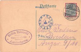 Interessanter Beleg DEUTSCHES REICH Germany JARASCHEWO