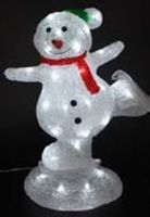 3D-LED-Schneemann mit Schlittschuhen aus Acryl, IP44
