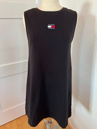 TOMMY JEANS Damen Kleid in ca. Gr. L, Schwarz