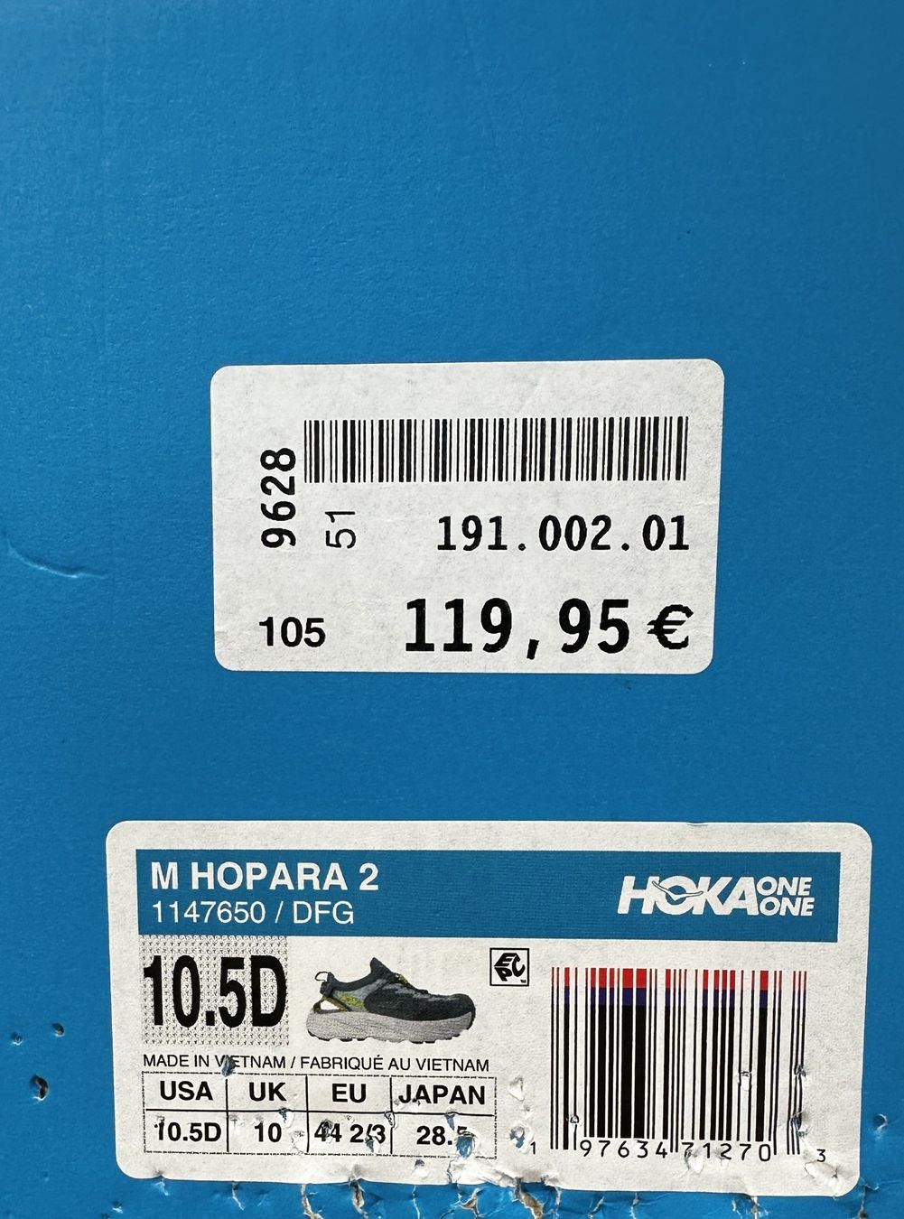 Hoka One One Herrenschuhe: Hoka Hoppara 2 Trekkingschuhe, Grau/Gelb, Grösse 44 2/3 UK10 – Neu und originalverpackt aus Steffisburg von Volker1 4
