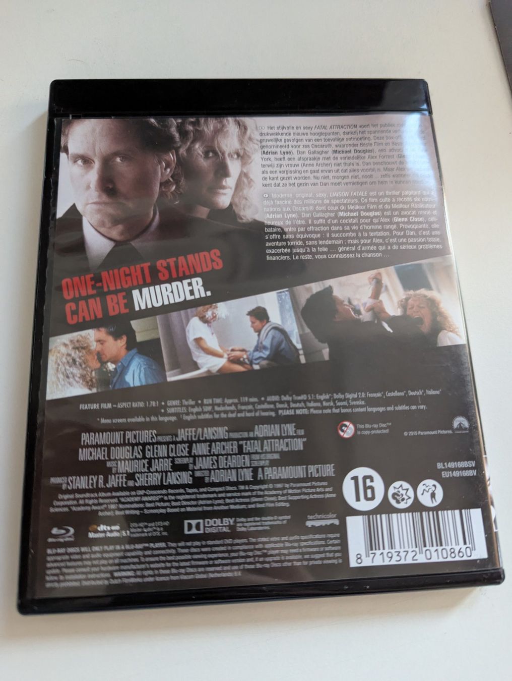 Tous les DVDs: Blu-ray Fatal Attraction Michael Douglas Glenn Close – D'occasion à Hünenberg See par SpecialEditionGaming 2