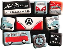 VW Volkswagen Bulli Bus Käfer T1 Magnet Set 9teilig