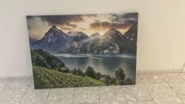 Bild Berglandschaft Vierwaldstättersee mit Rütli Wiese