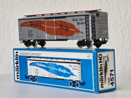 Märklin 4571, Western Pacific, Blech, USA, Box Car, Vitrine