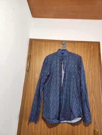 Chemise homme Navyboot motif bleu taille 38 