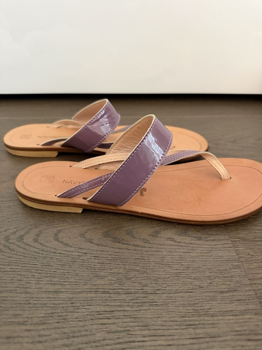 Navyboot Scarpe da donna: Navyboot Sandalen aus echtem Leder in violett – Usato da Grenchen venduto da servet.t 5
