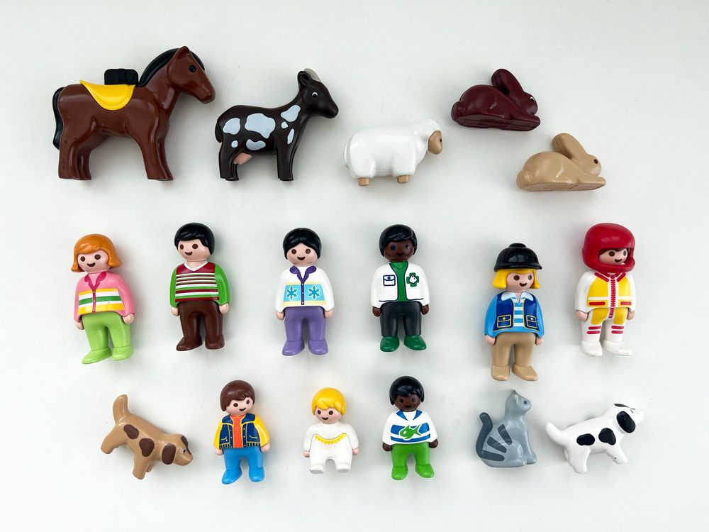 playmobil-123-figures-personnages-figuren-set-2-gebraucht-in