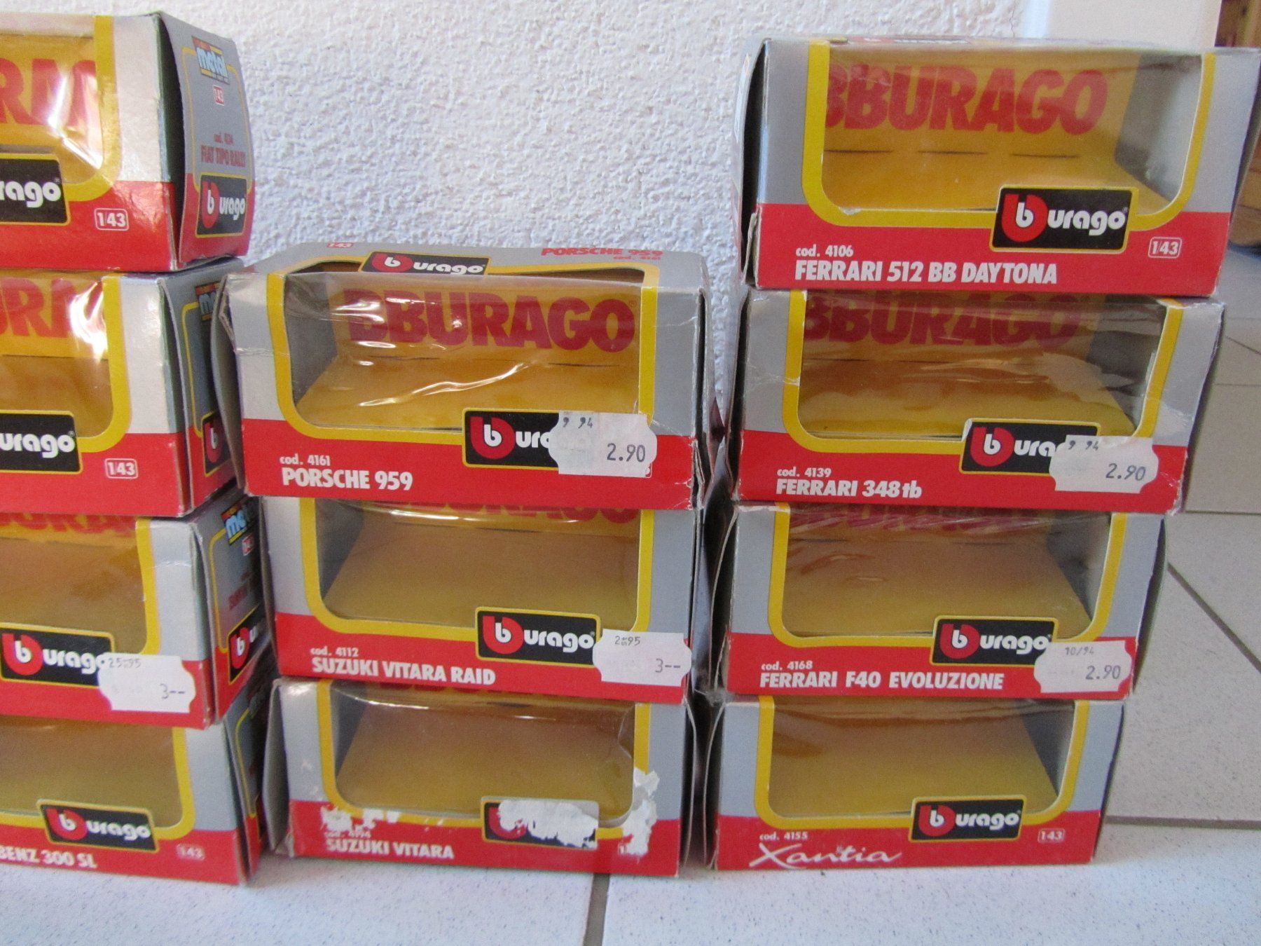 Bburago Modellini d'auto: Leere Burago Originalverpackungen, Mst 1:43 – Usato da Weiningen ZH venduto da dietsch57 2