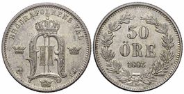 Schweden, 50 Ore 1883 EB