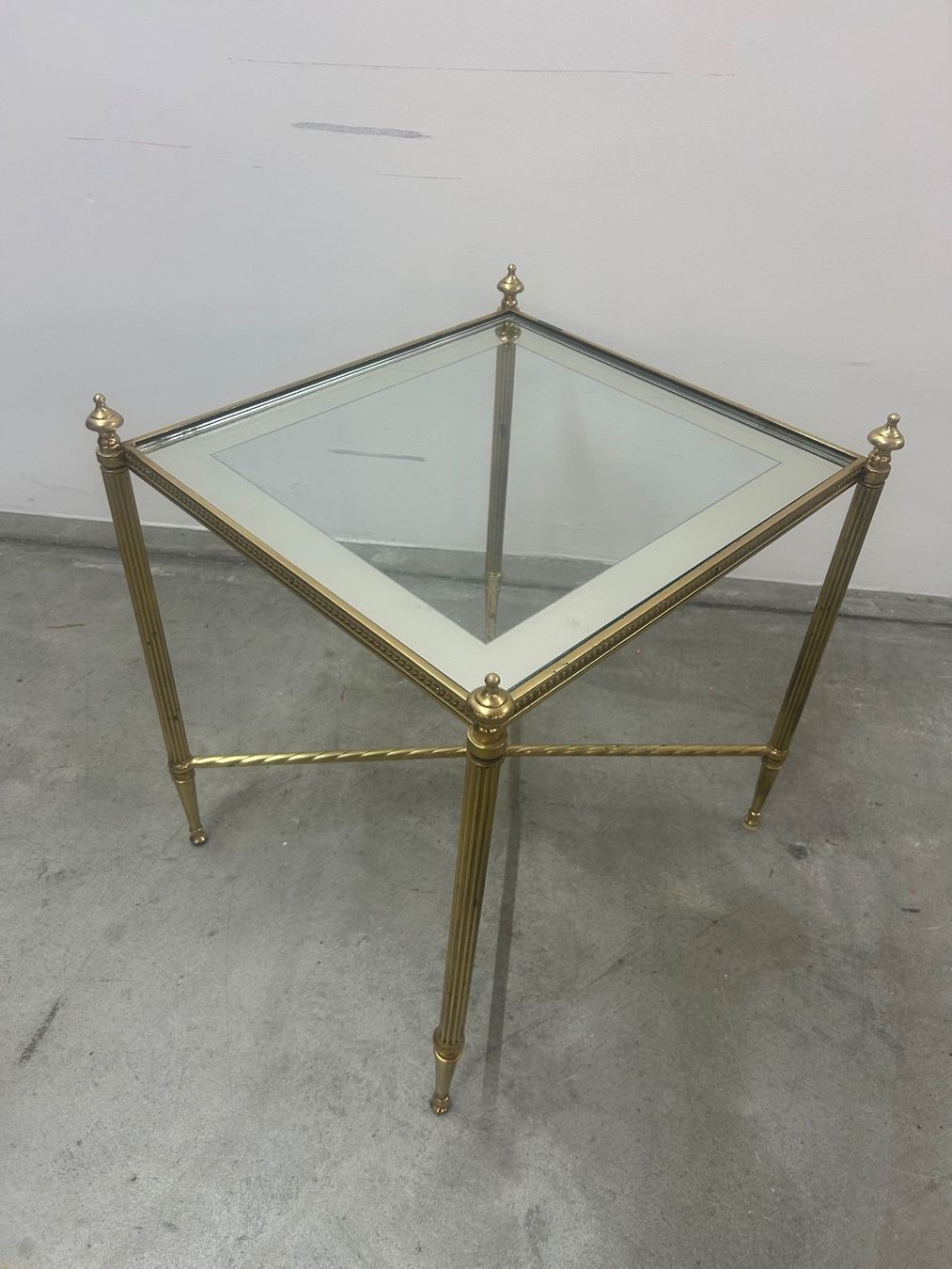 Tische: Salontisch Mid-Century-Design Messing Glasplatte – Gebraucht aus Zürich von Levelart 3