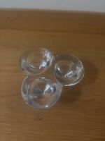 Vintage Trio Kerzenständer aus Glas, Teelichthalter Top!