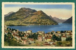 Lugano-Paradiso e Monte Brè, gelaufen, ca. 1930