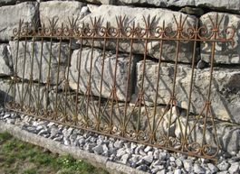 Antiker Schmiedeeisen Garten- Zaun