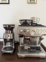 Sage Siebträger Kaffeemaschine und Grinder