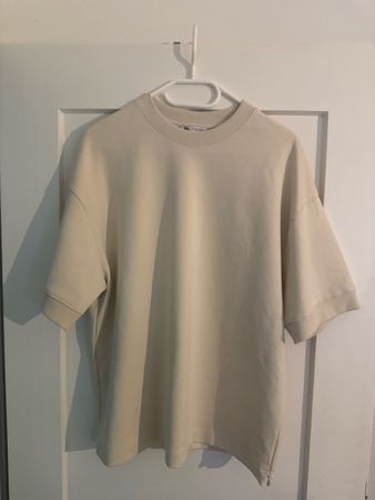 Zara Oversize T-Shirt Beige / Creme