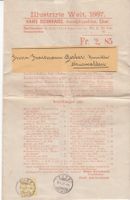 Zeitungsstreifband "Illustrierte Welt", Hans Bernhard Chur