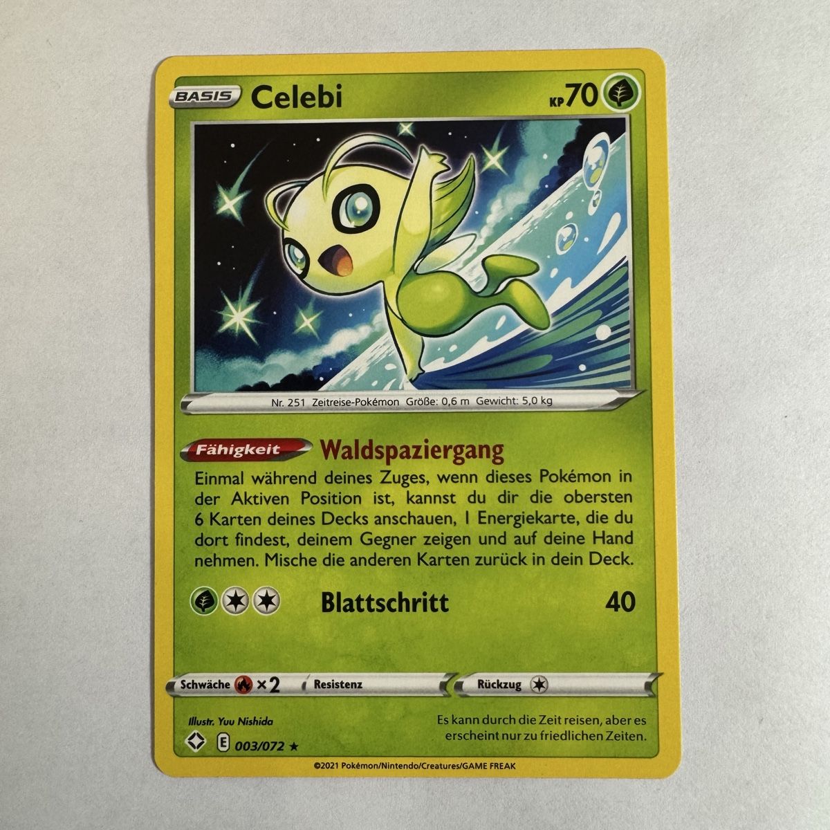 Pokémon Carte collezionabili: Pokémon Celebi - 3 / 72 - DE – Nuovo (secondo la descrizione) da Staad SG venduto da miaCards