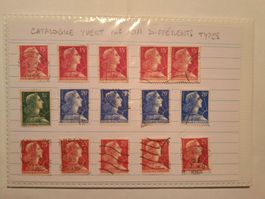 Anciens timbres République Française 1959