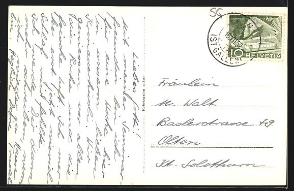 Cartoline postali: Krinau /Toggenburg, Teilansicht mit Kirc – Usato da Berlin venduto da bartko-reher 1