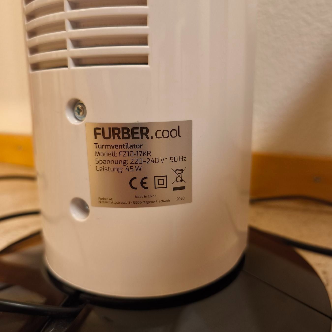 Ventilateurs: FURBER Turmventilator – D'occasion à Sursee par shiban67 2