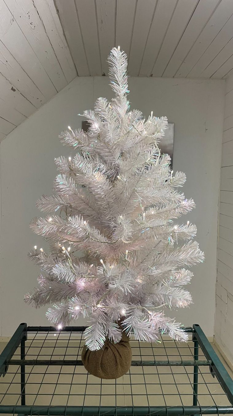 Alle Dekorationen: Künstlicher Weihnachtsbaum, Weiss – Gebraucht aus Udligenswil von Quarz2002