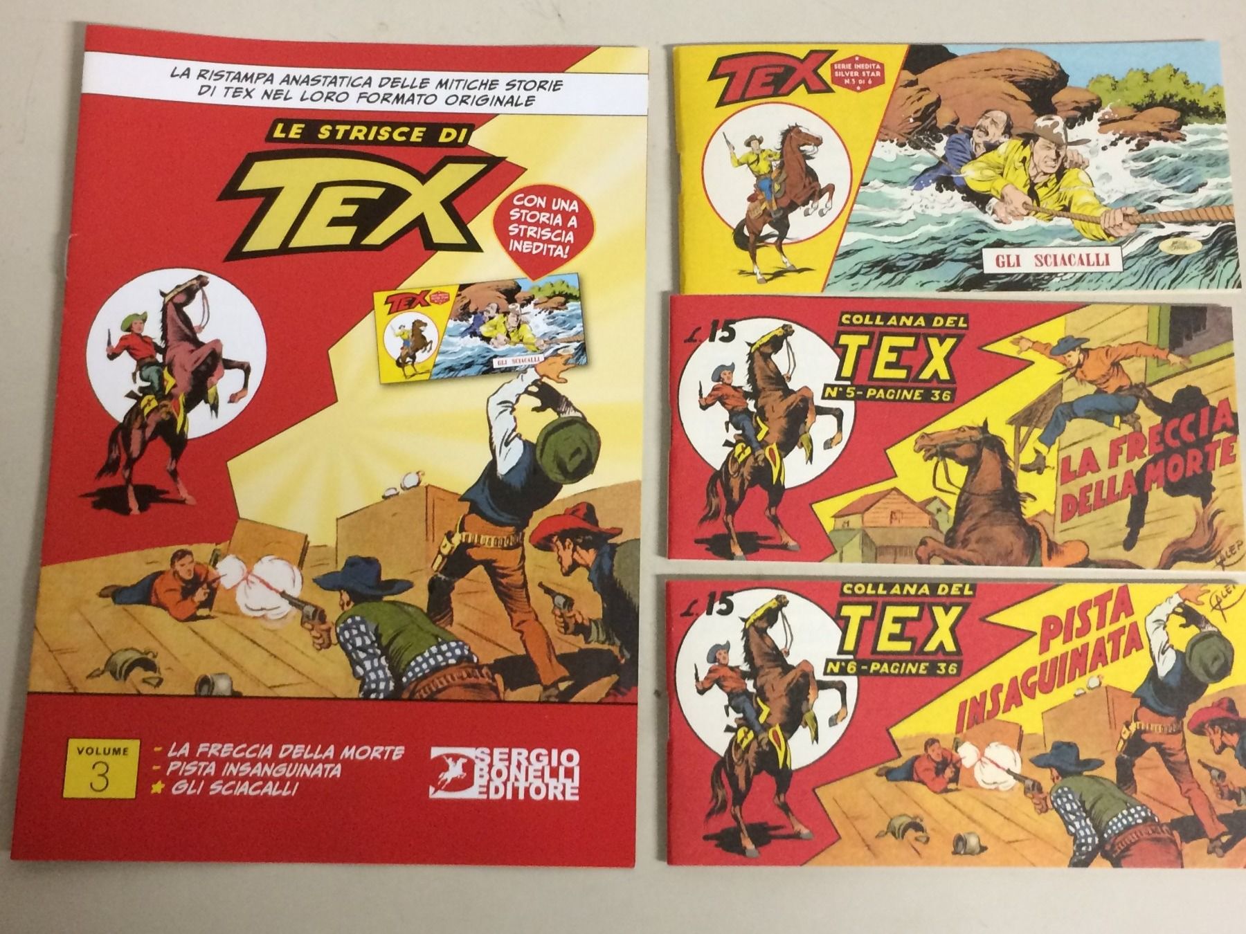 Fumetti: LE STRISCE DI TEX volume 3 LA FRECCIA DELLA MORTE GLI SCIACA – Usato da Vezia venduto da Aquarius_Age