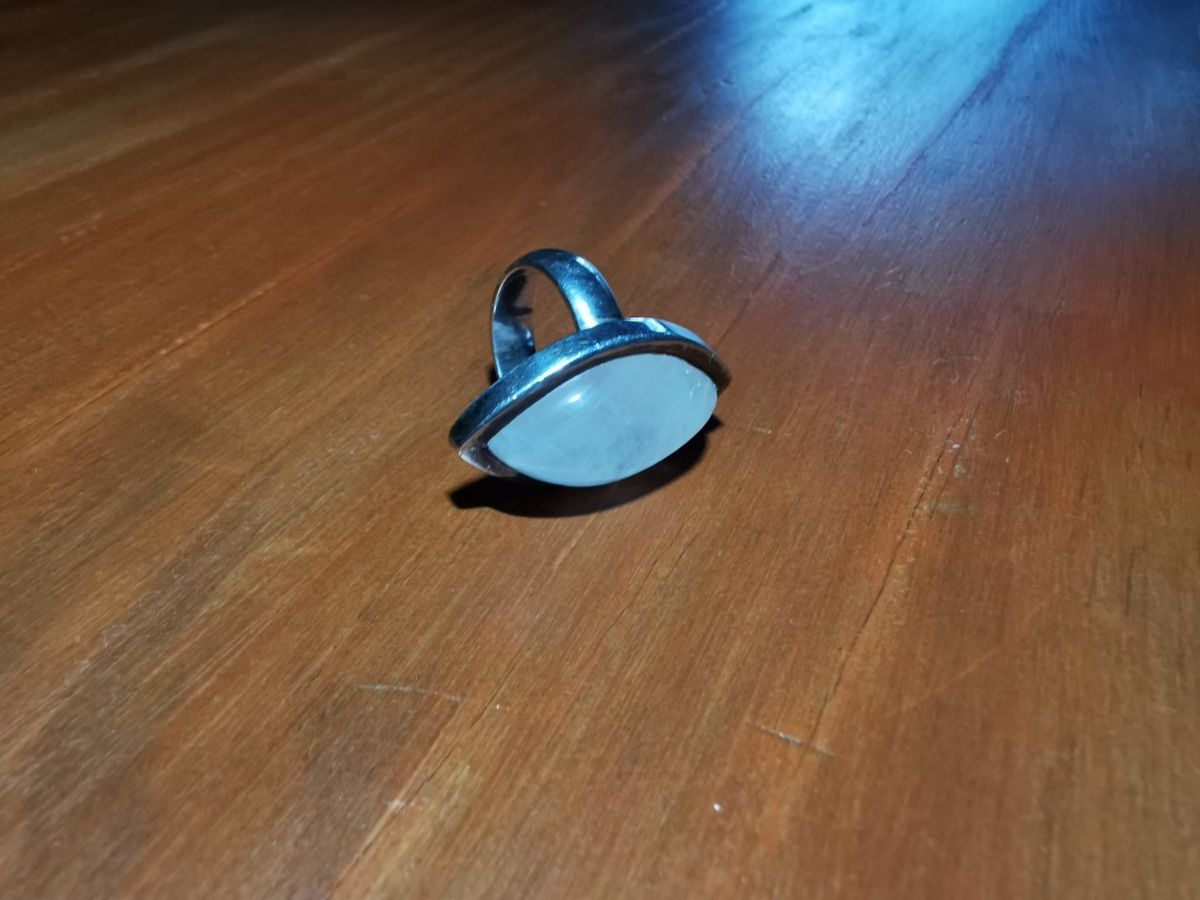 Anelli: Fingerring silber mit Mondstein – Usato da Rüschegg Heubach venduto da sharky81