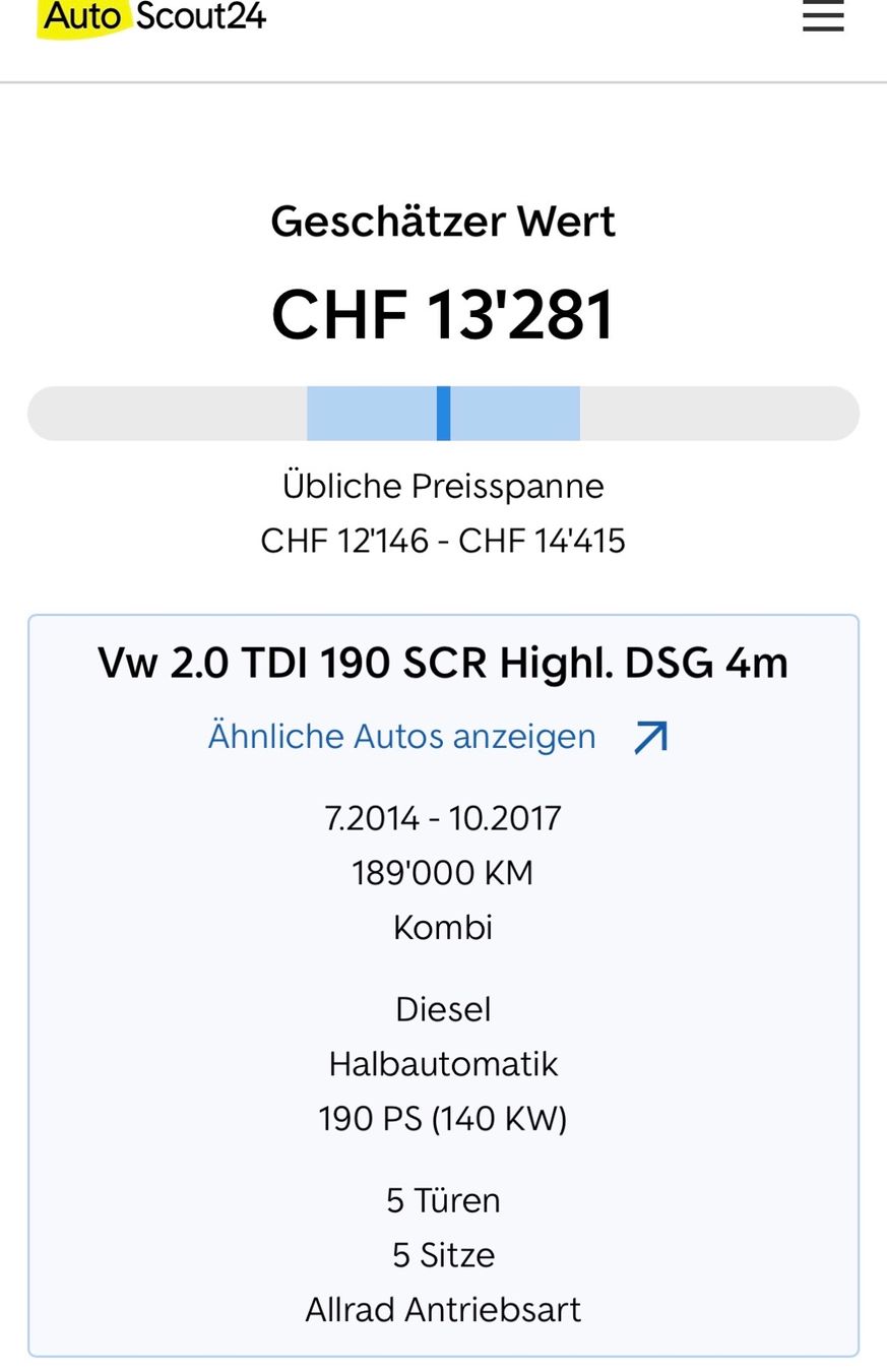 VW Automobili: VW Passat Variant 2.0 TDI BMT Highline DSG 4Motion – Usato da Rikon im Tösstal venduto da s3-niku 9