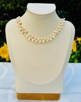 Zuchtperlenkette creme – barock – 47 cm – 14/20 GF