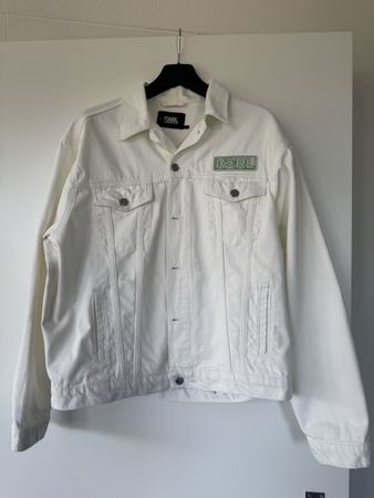 Karl Lagerfeld Jeans Jacke, weiss, neuwertig, Grösse L