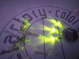 LED klar/grün 3mm, 20 Stück, 3V/20mA