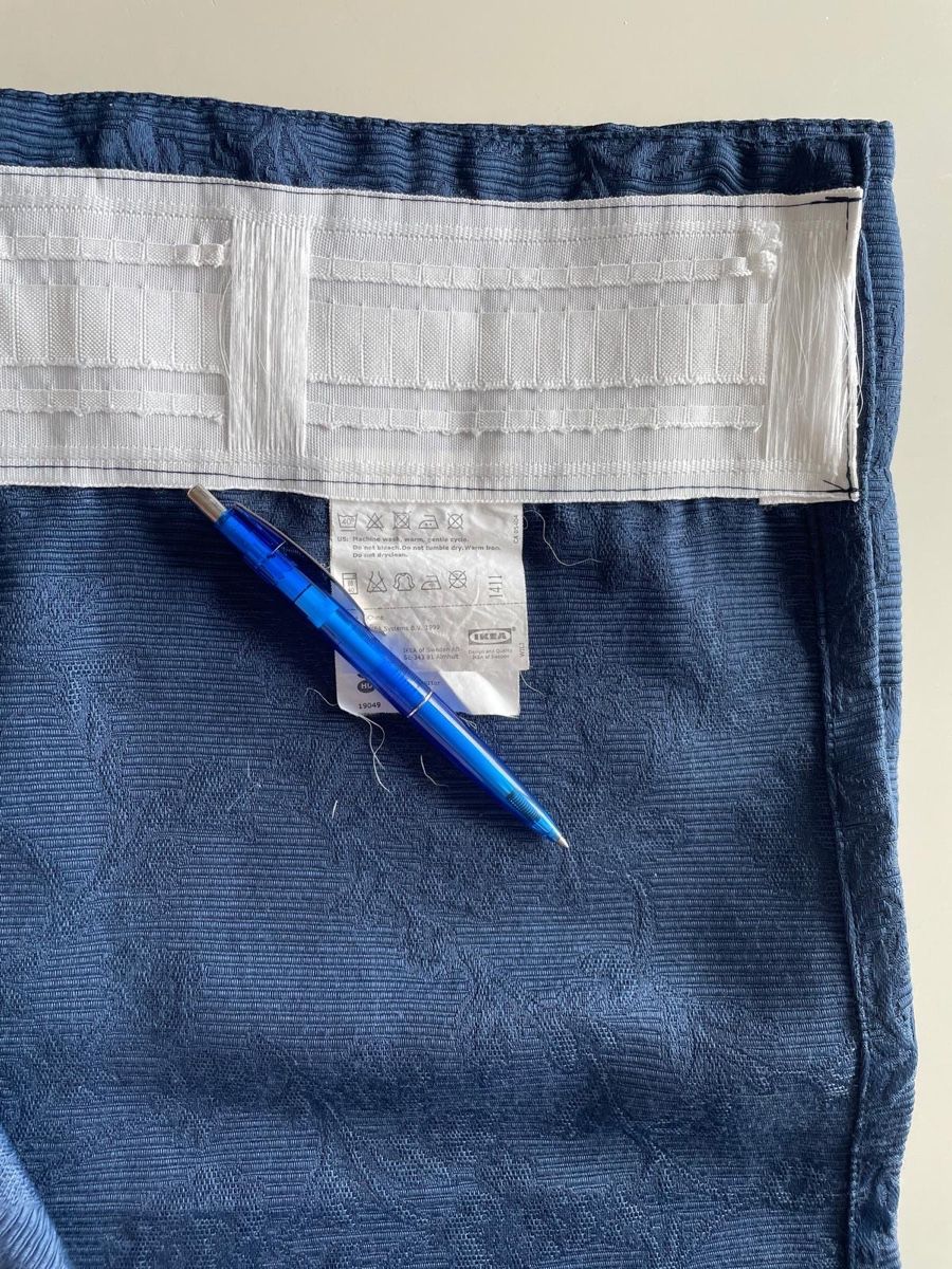 Tende: 2 IKEA Vorhangschals in Blau mit Blumenmuster – Usato da Rüfenacht BE venduto da rona12 1