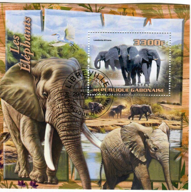 Tous les timbres: Block "Elefanten". Gabun – Neuf avec emballage d'origine à Basel par Butsch5