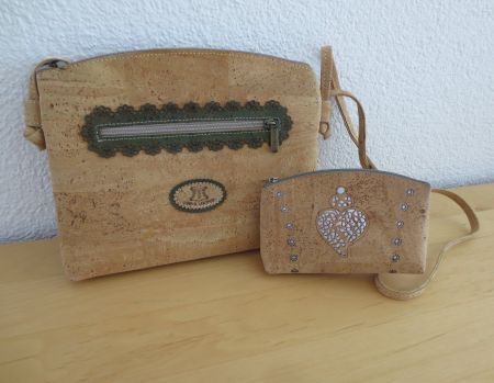 Neue Damen Handtasche Kork - Leder