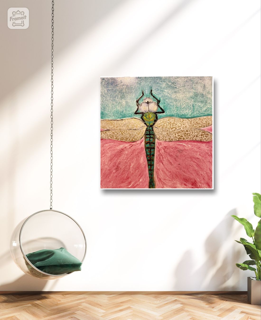 Dipinti: Libelle Liebe-oil Bild Kunst Doks – Nuovo e nell'imballaggio originale da Beromünster venduto da dok_b8mf 1