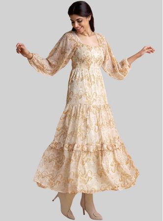 Langes Kleid für Damen, Größe XL