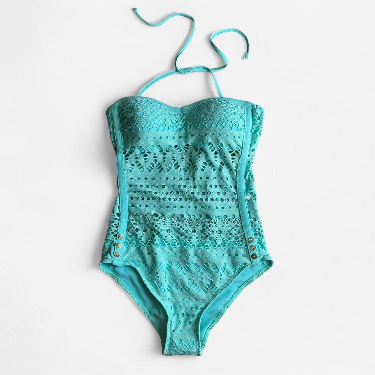 Badekleider & Bikinis: Badeanzug Damen türkis Spitze – Neu (gemäss Beschreibung) aus Sion von mol_9tmp