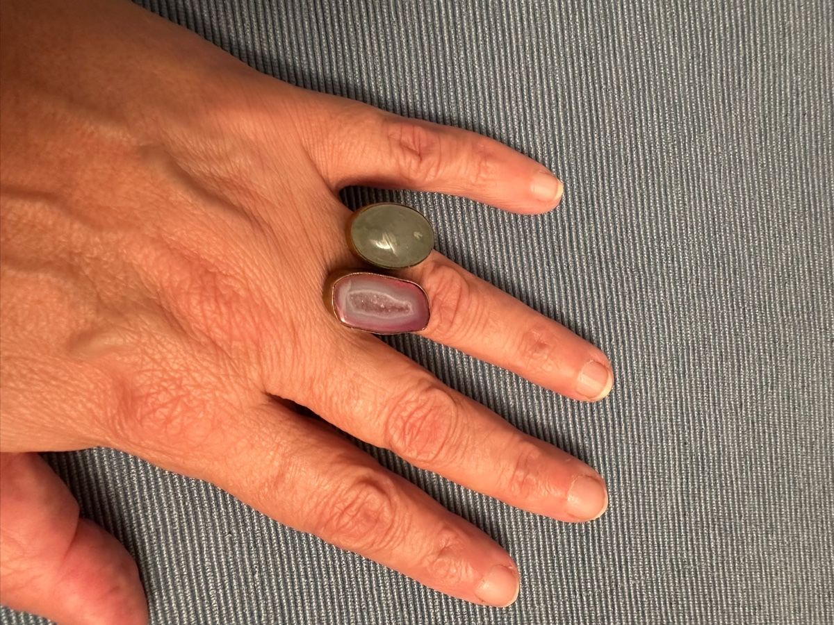 Anelli: Ring mit zwei Steinen, Grösse 53/54,  – Usato da Zürich venduto da iva_9svl
