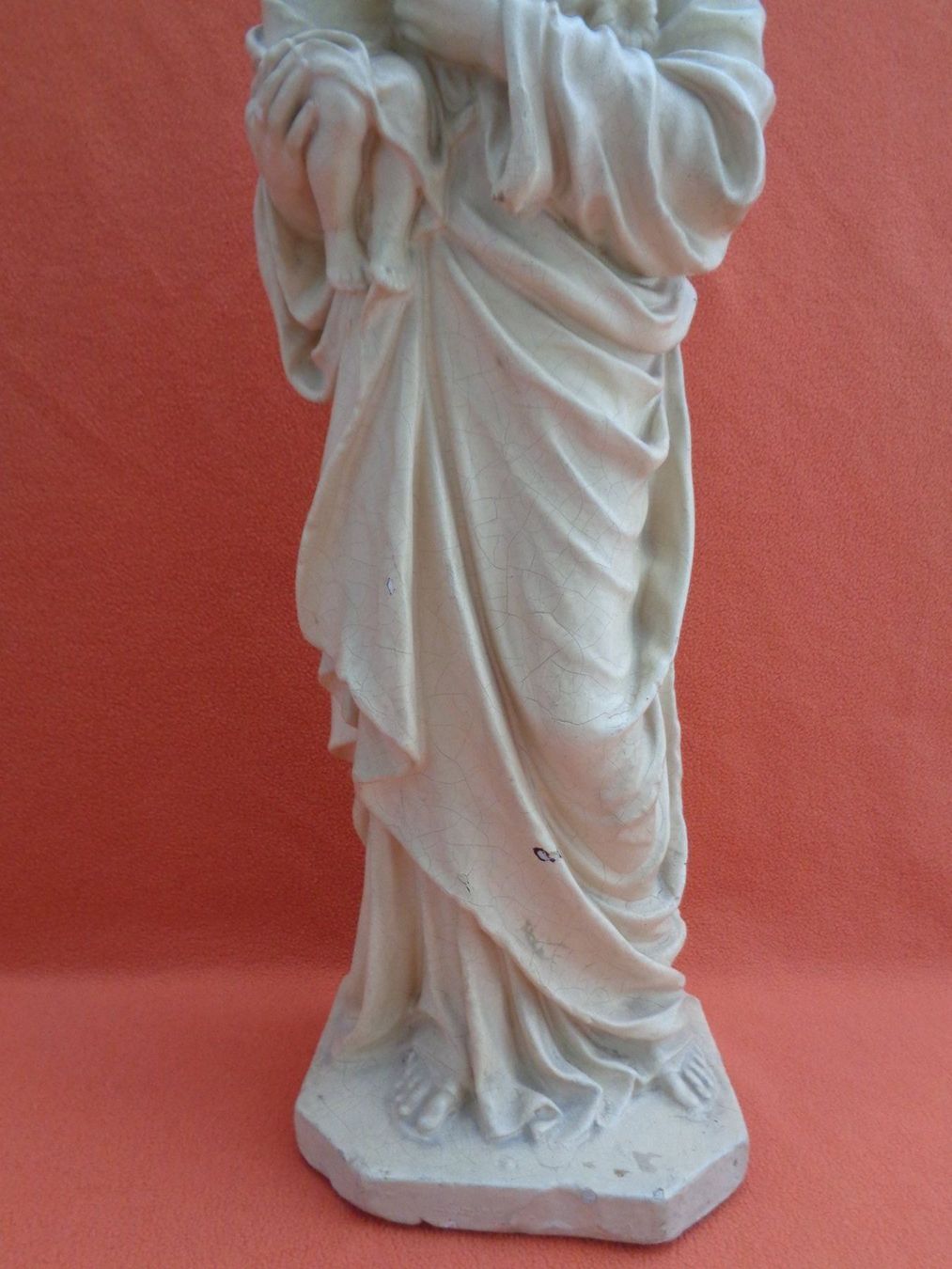Sculptures & Statues: Alte Heiligenfigur Josef mit Kind - Gips – D'occasion à Chur par omonia 2