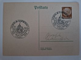 Deutsches Reich Postkarte Briefmarke 1938